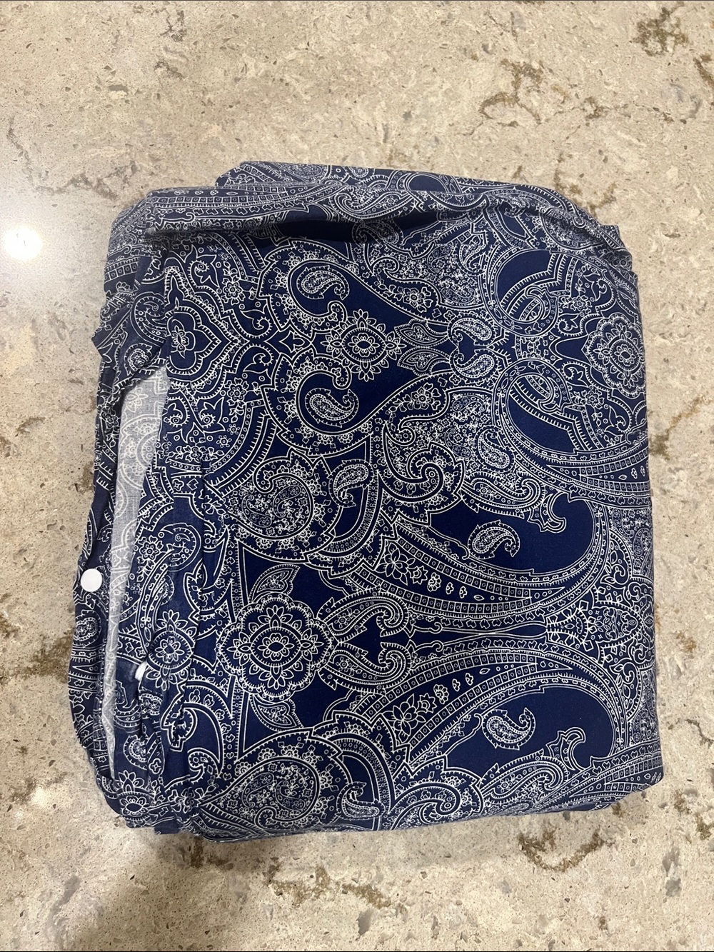 King Size Blue Paisley Duvet and 2 Pillowcases
